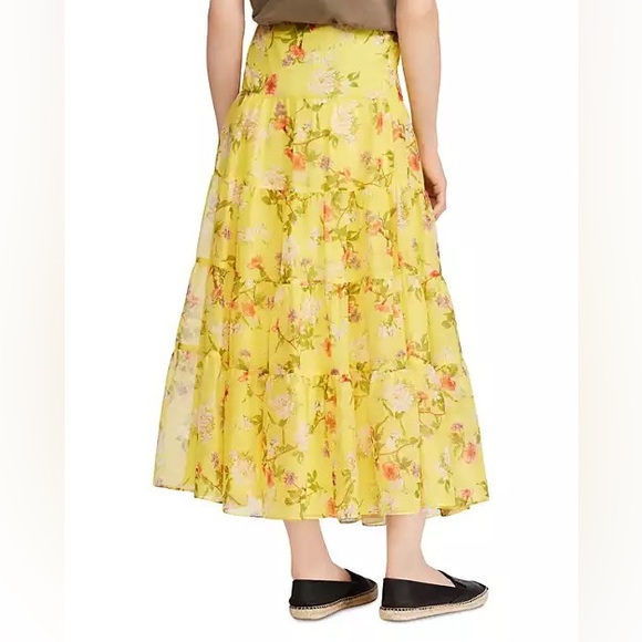 Ralph Lauren Floral Print Maxi Skirt sz L - Picture 6 of 6